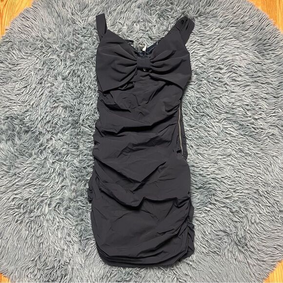 Elisabetta Franchi Bow Mini Party Dress Size 6 - Picture 1 of 6